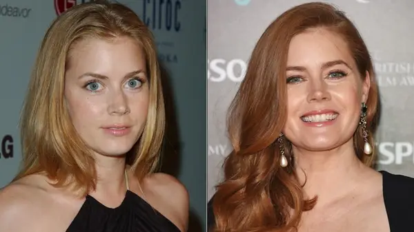 Amy Adams with blond and red hair