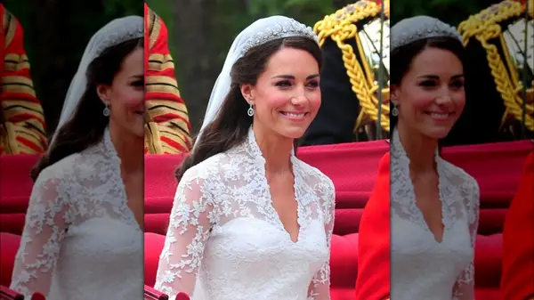 Kate Middleton on her wedding day