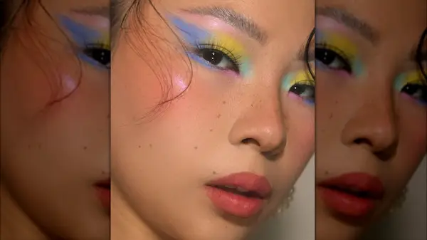 Instagram photo of pastel makeup 