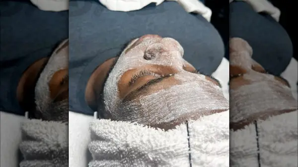 Person having Microdermabrasion treatment