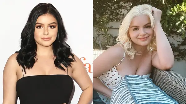Ariel Winter with brunette and blond hair