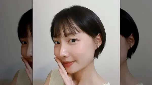 Woman with short hair