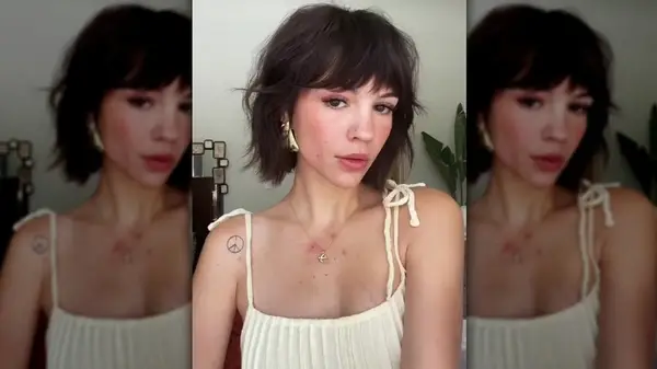 Woman with short shag