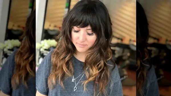 Balayage and shaggy hair