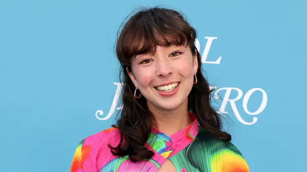 Aubrey Anderson-Emmons in a bright shirt