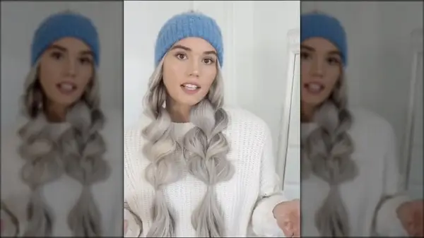 Woman with braid pigtails