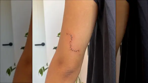 Swirl coordinate tattoo