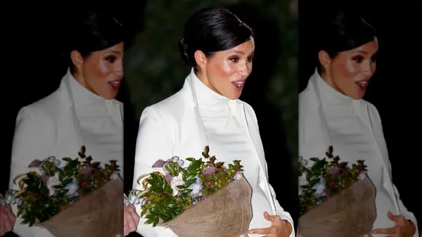 Meghan Markle with a sleek bun