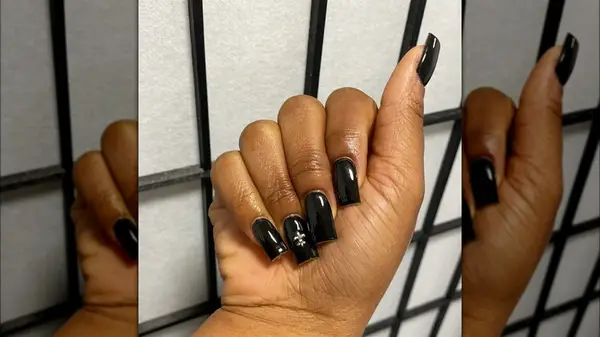 Black manicure