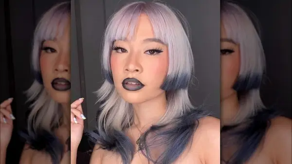 Woman with jellyfish hair, posing in selfie 