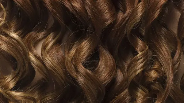 Close up on curled hair