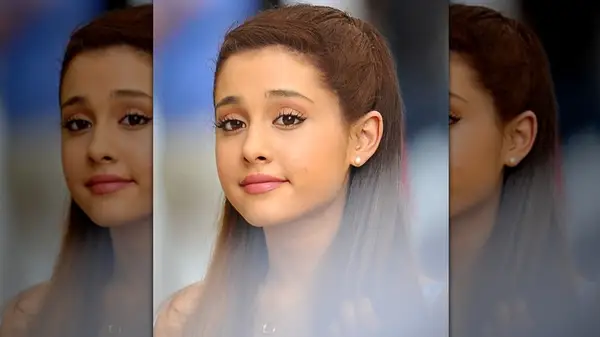 Ariana Grande filming a commercial in 2013