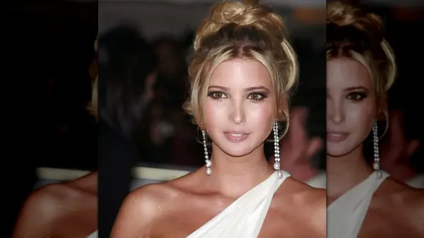 Ivanka Trump with pale foundation