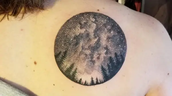 night sky tattoo