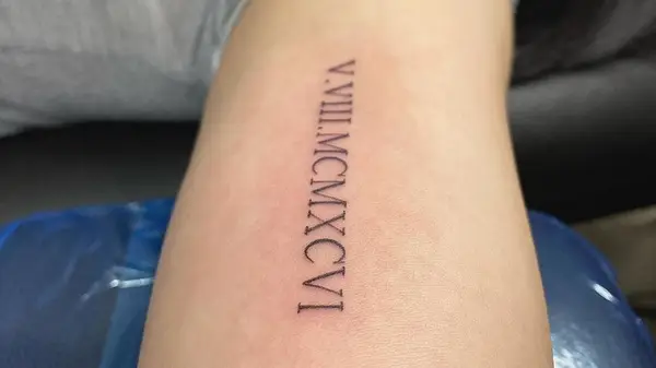roman numerals tattoo