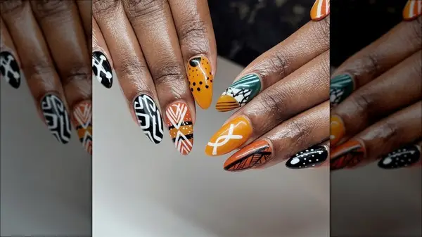 Kwanzaa nails