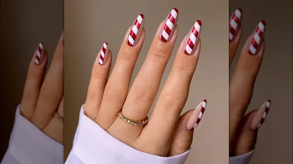 Candy cane nails
