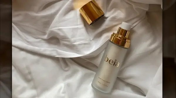 Beia product on a white sheet