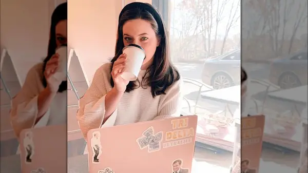 Woman with a headband