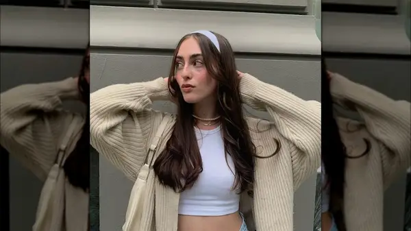 Woman in a white headband