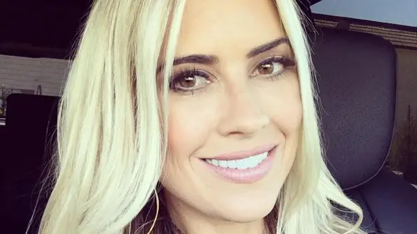 Christina Haack wearing uneven eyeliner