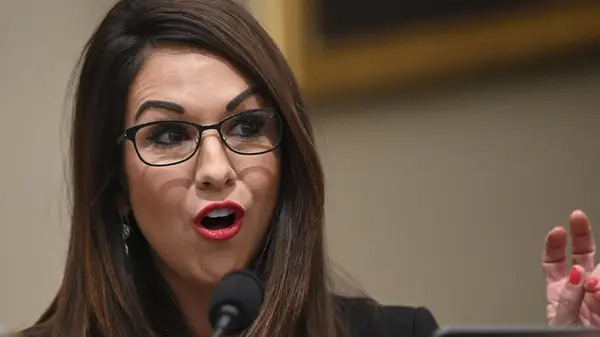 Lauren Boebert with dark eyebrows