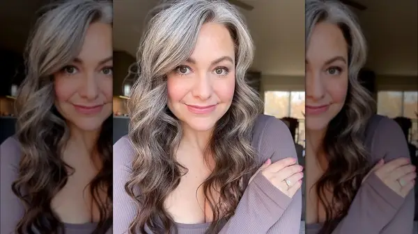 Woman with ombre hair