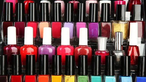 Rack of nail polish 