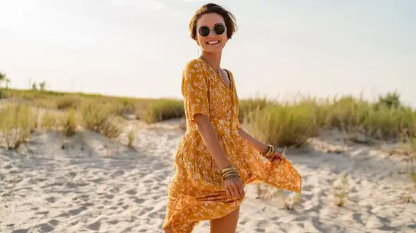 Woman in a summer dress 