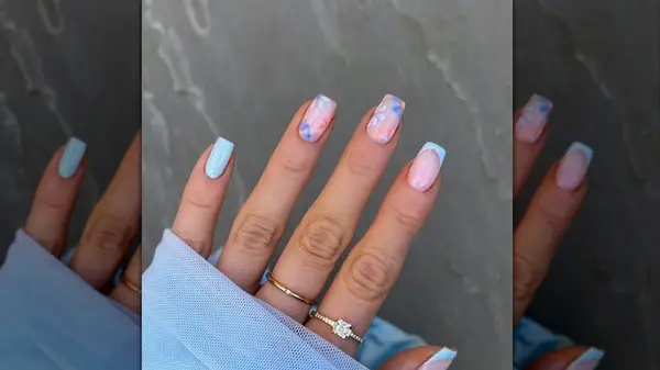 muted pastel manicure
