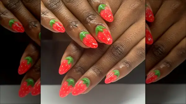 Strawberry nails