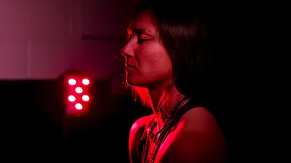 Red light therapy lamp