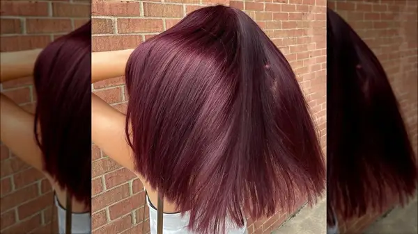 Person with dark red hair