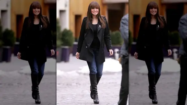 Mariska Hargitay in 2007 filming in meatpacking district