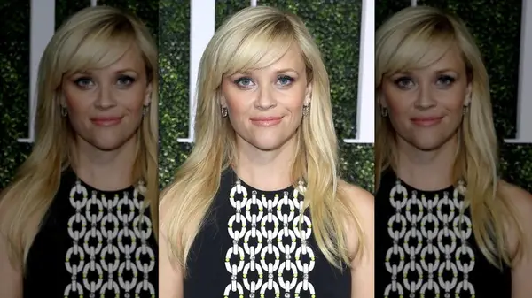 Reese Witherspoon at a 2017 Elle event with side-swept bangs