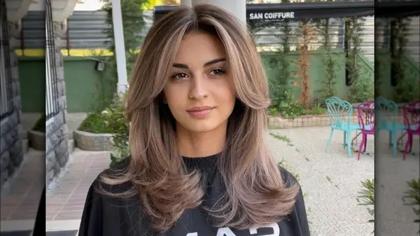 Woman with brunette McDonald