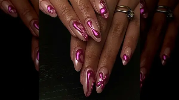 3D chrome nails