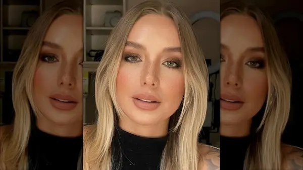 Woman with bronze makeup