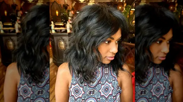 woman with kitty cut