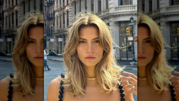 woman with kitty cut