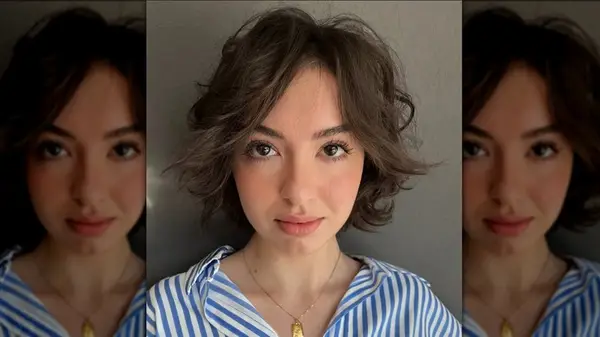 woman with kitty cut