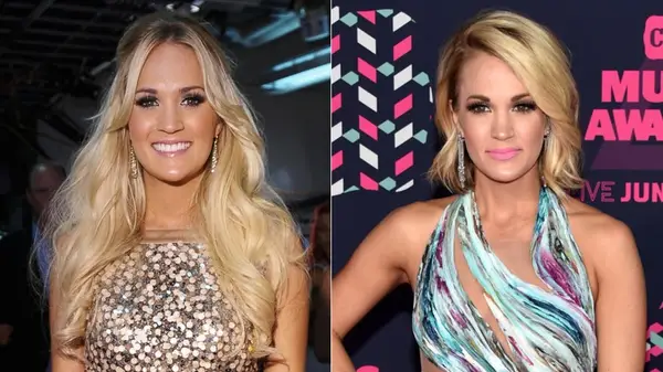 Carrie Underwood with long and short hair