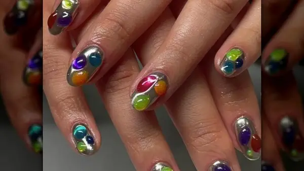 Decorated jelly nails