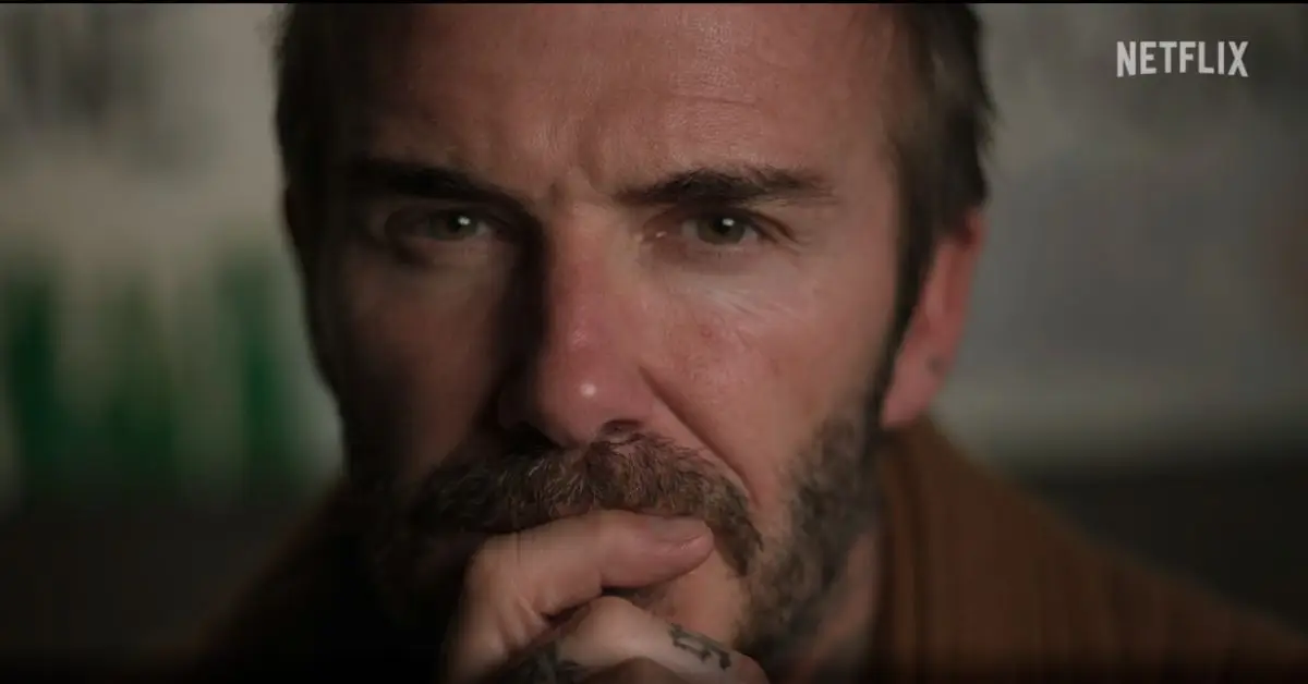 デビッド・ベッカム、Netflix のバックハムからのスクリーンショット