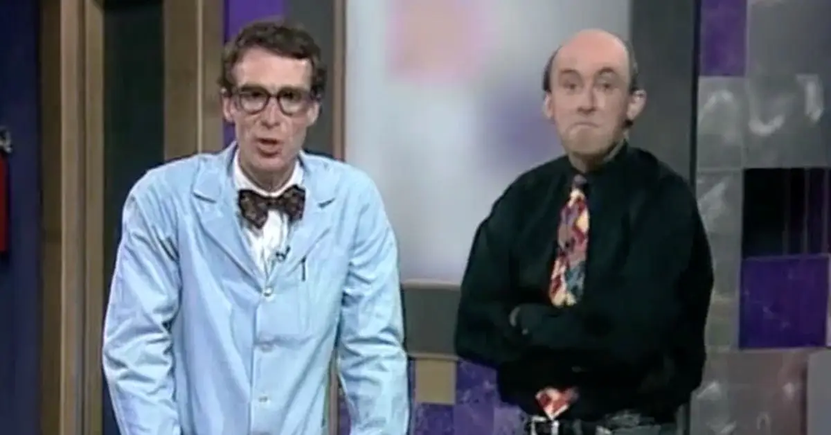 Bill Nye s nemenovaným vedcom