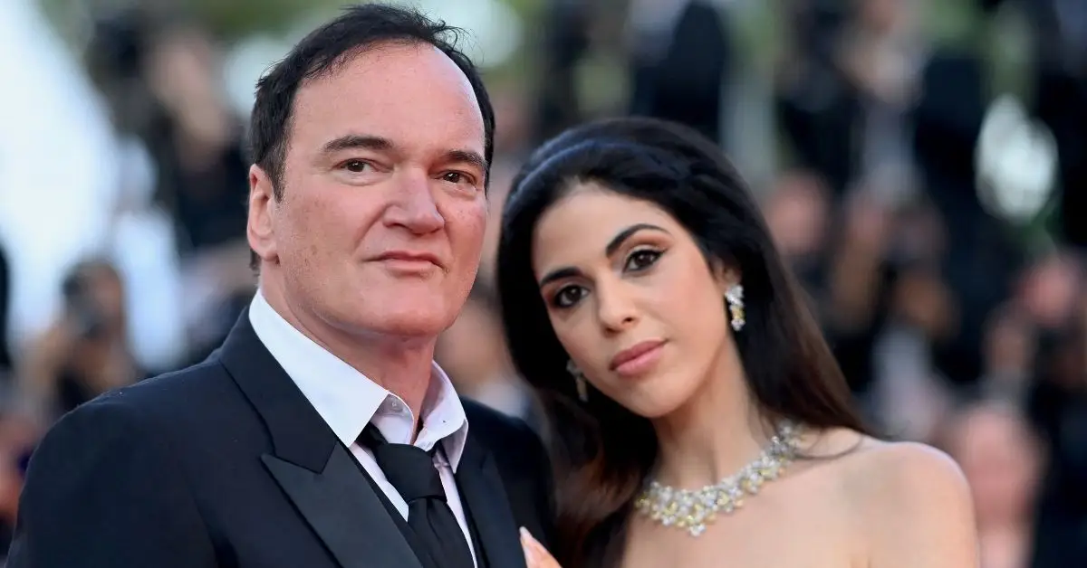 Quentin Tarantino e Daniella Pick no tapete vermelho