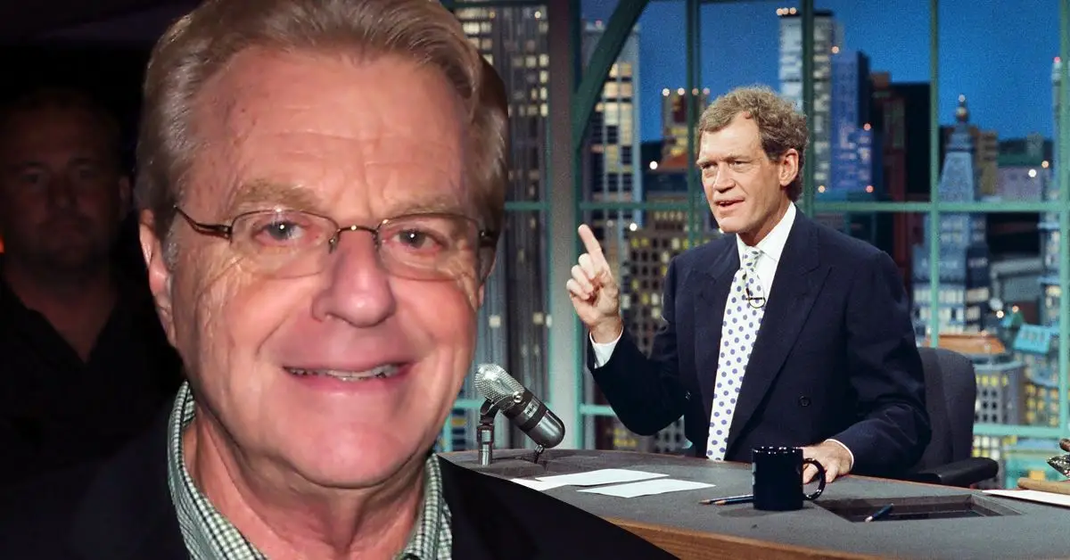 Jerry Springer y David Letterman