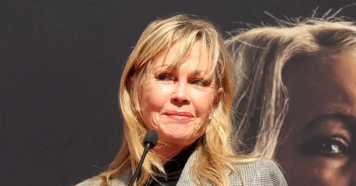 Melanie Griffith em uma visão de perto
