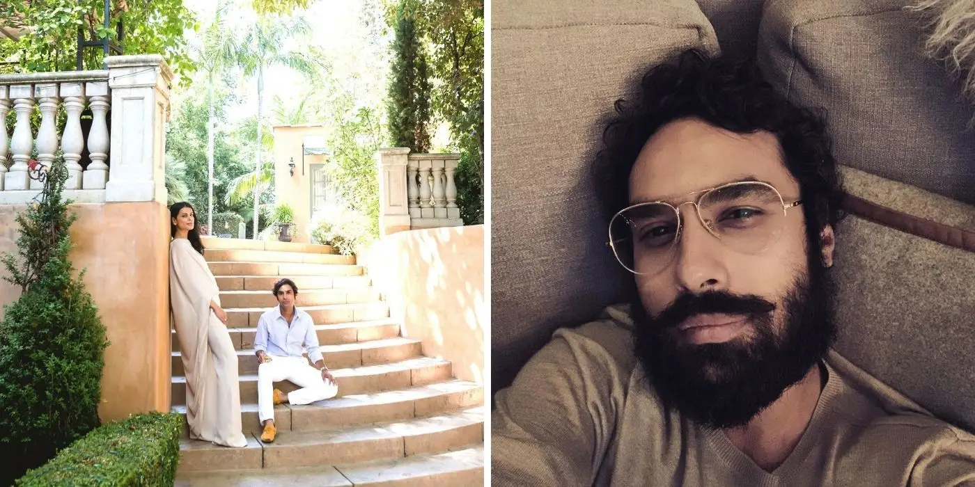 Neha Kapur a Kunal Nayyar pózují ve svém bývalém domě v LA - Kunal Nayyar selfie