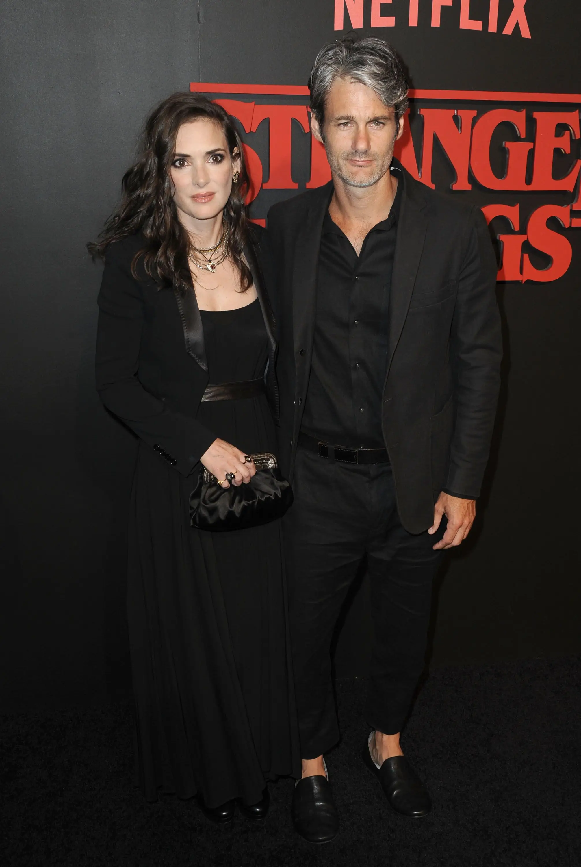 Winona Ryder a Scott Mackinlay Hahn na premiéře Netflix Stranger Things v roce 2016